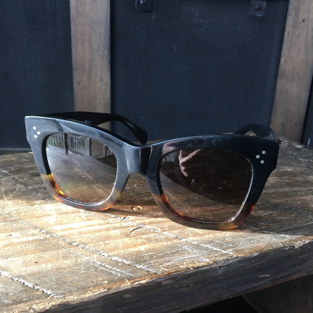 Celine two toned gradient cat eye sunglasses